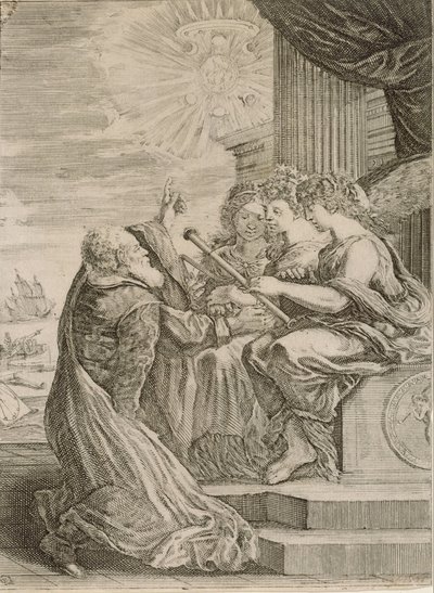 Frontispiece for the Opere di Galileo Galilei by Stefano della Bella